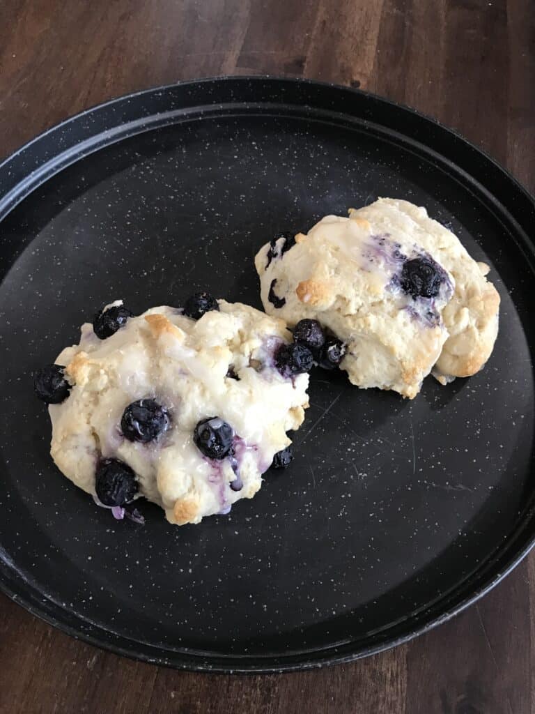 Easy Blueberry Biscuits.