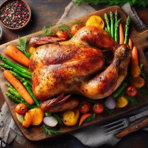 Roast with vegetables