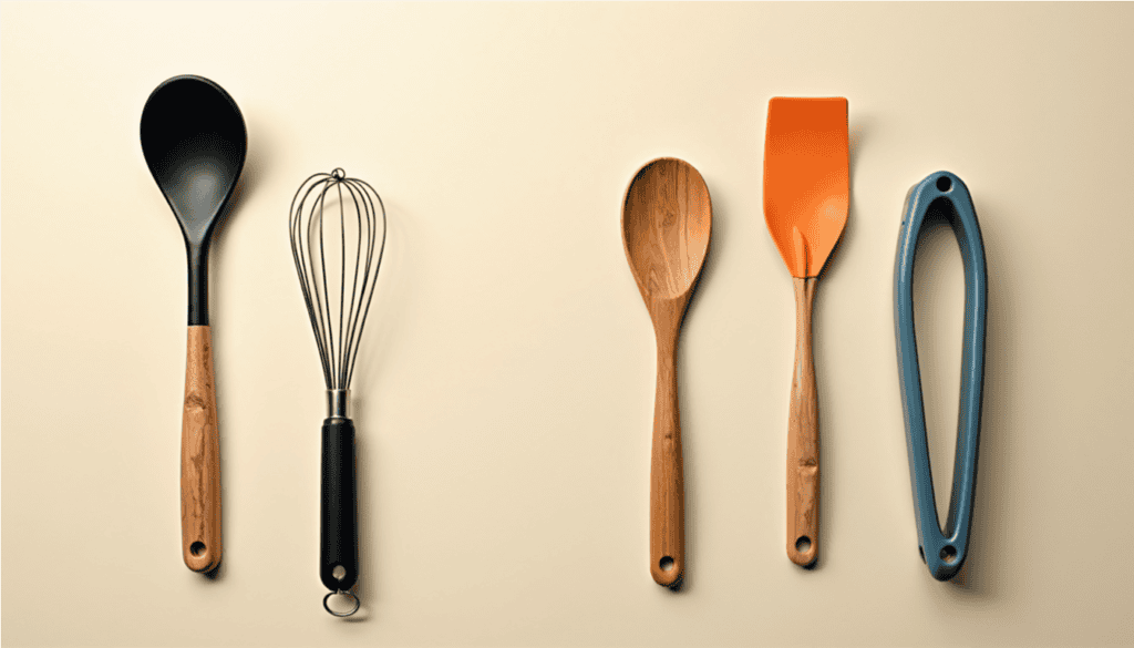 a group of kitchen utensils