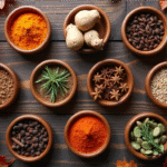 fall spices guide: fall spices in bowls