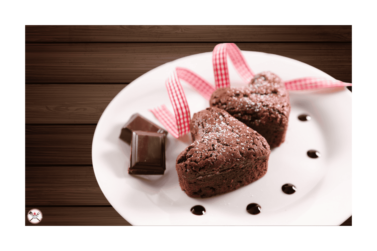 Heart shaped brownies